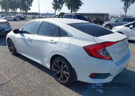 2021 Honda Civic Sport из США, поврежденный, VIN 19XFC2F81ME203342